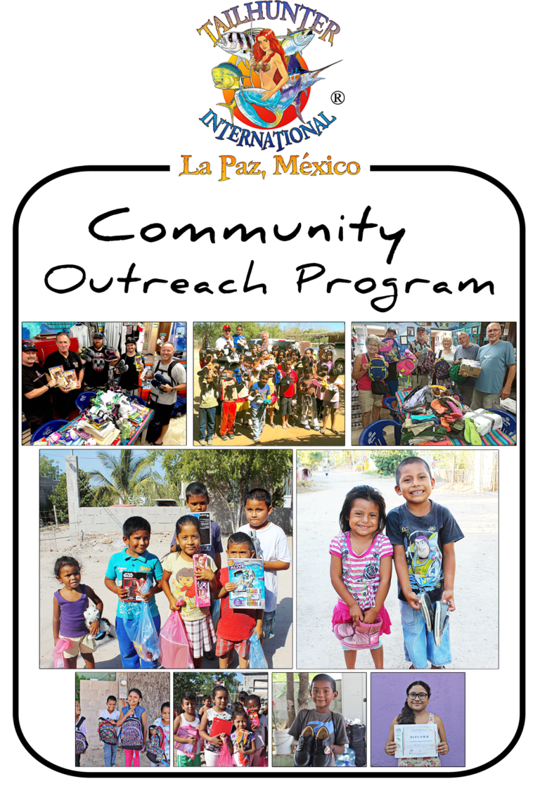 Tailhunter International - Community Outreach Program in La Paz, Baja Sur ... Donations Collected: School Supplies and Clothing for the Children of La Paz